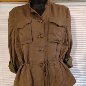 White House Black Market Olive Shirt